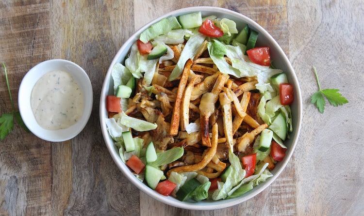 Kapsalon met pastinaak frietjes