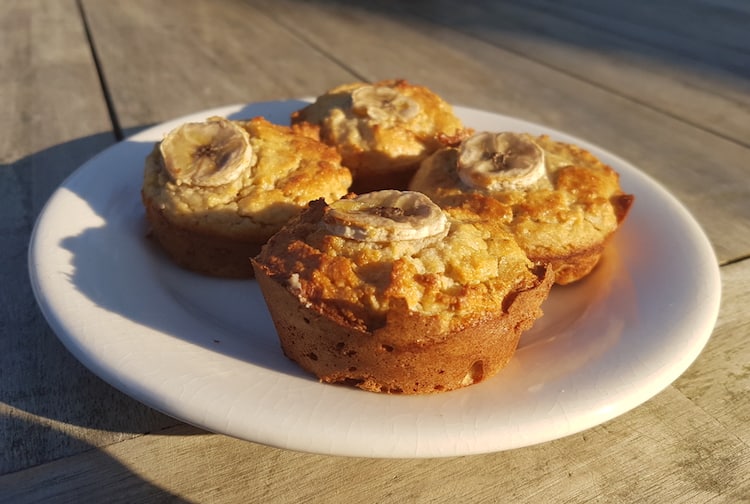 Koolhydraatarme bananenmuffins