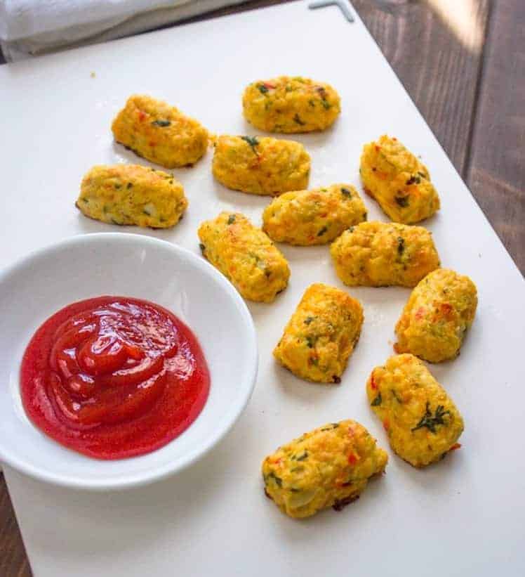 Koolhydraatarme bloemkoolkroketjes