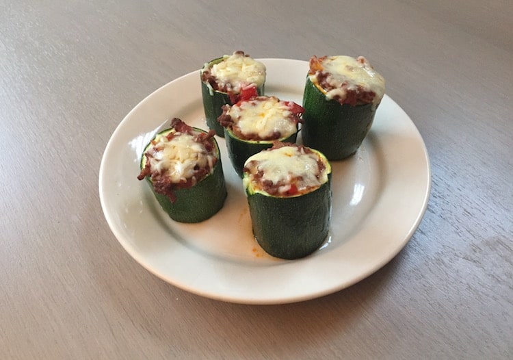 Gevulde courgette met gehakt