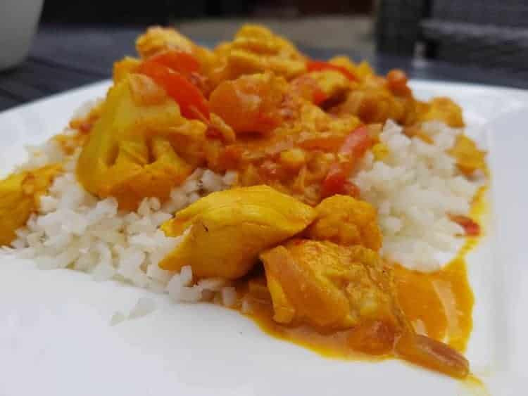 Koolhydraatarme curry madras