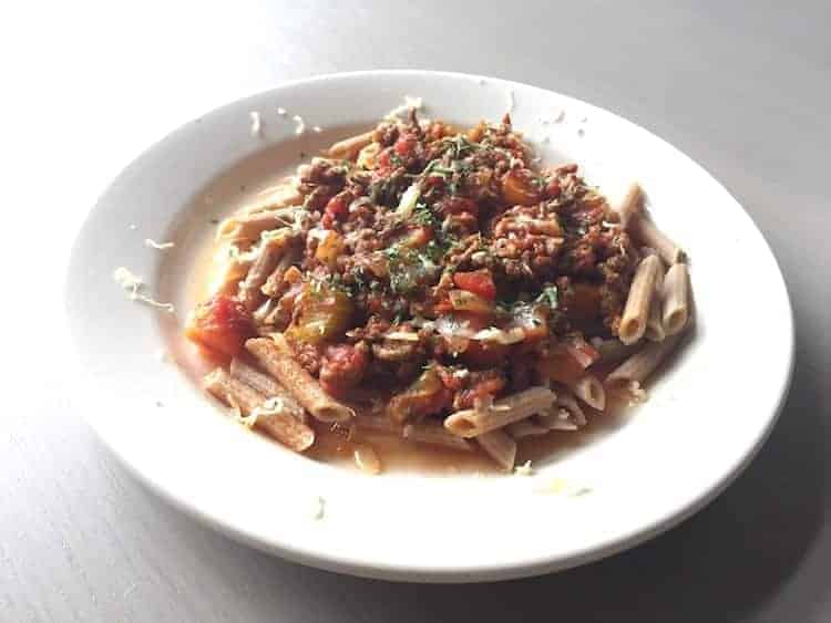 Koolhydraatarme pasta bolognese