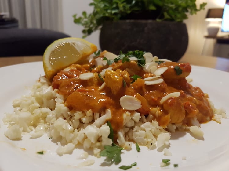 Koolhydraatarme tikka masala