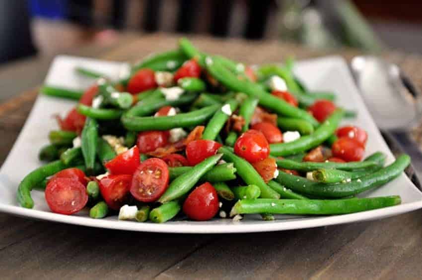 Sperziebonensalade met feta