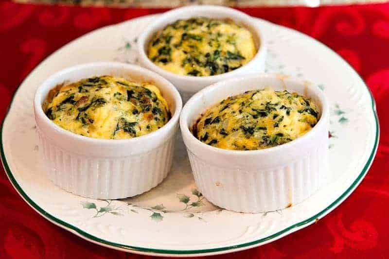 Spinazie quiche zonder korst