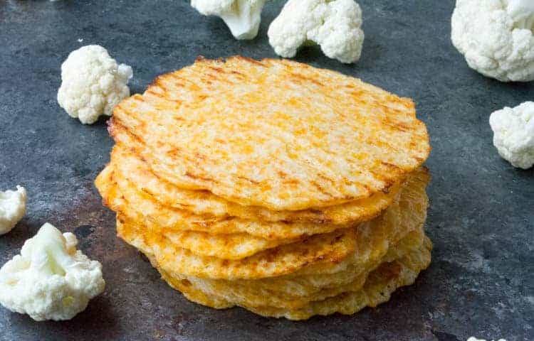 Koolhydraatarme bloemkool tortilla’s