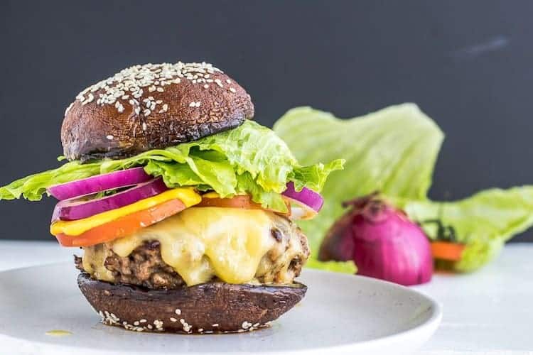 Koolhydraatarme portobello burger