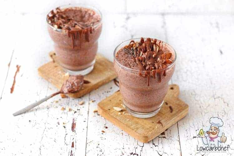 Chiapudding met chocolade
