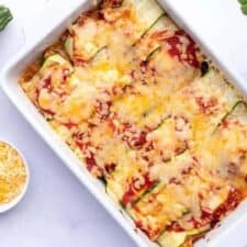 Enchiladas gemaakt van courgette.