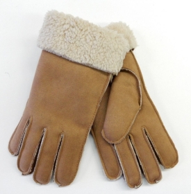 In Linea Handschuhe m. Teddyfutter, CAMEL