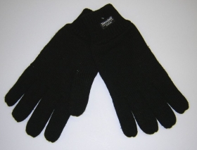 Strickhandschuhe Thinsulate, SCHWARZ