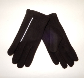 Handschuhe Touch reflektierend, SCHWARZ