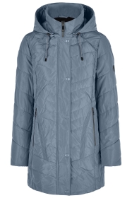 Lebek Mantel Winterjacke Jacke m. Kapuze, dusty blue