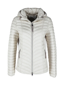 Jacke Stepp mit Kapuze, panna cotta