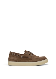 Boatshoe, dark taupe