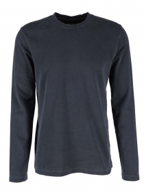 T-shirt, long sleeve, crew neck, em, dark navy