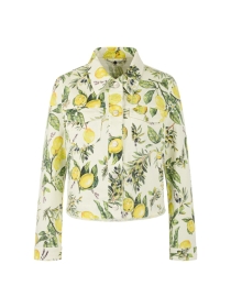 Marc Cain Additions Jeansjacke mit Zitronen-Print AA 31.02 D10