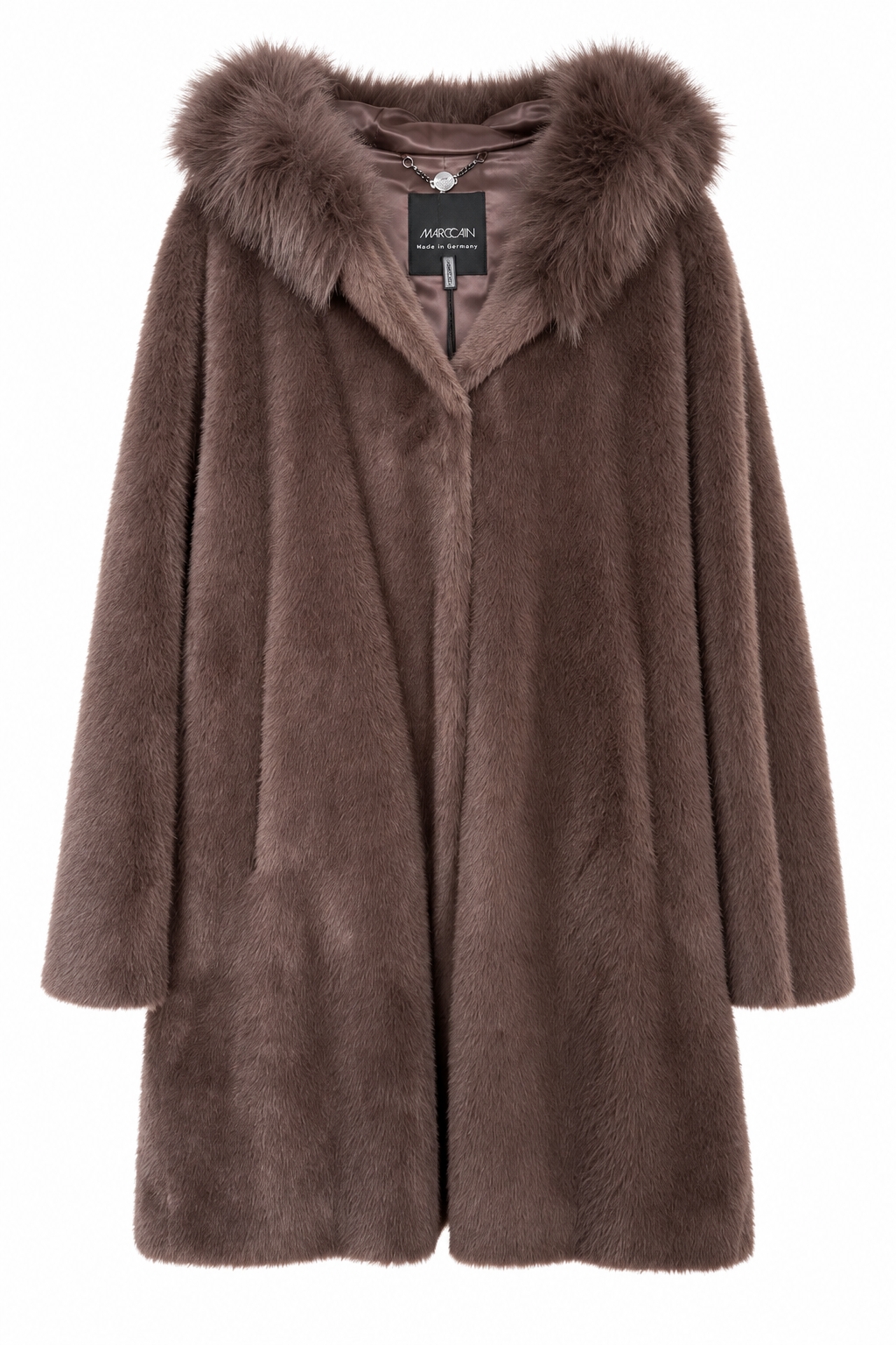 Marc Cain Mantel, Seal Brown Br 11.06 W83 - Image 1