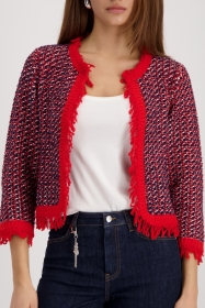 Strickjacke, marine