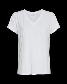 Moss Copenhagen MSCHFenya Modal V Neck Tee T-Shirt weiß