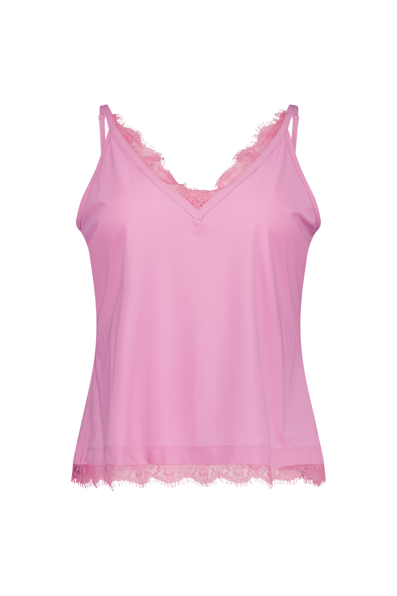 Studio Anneloes Mitzie Lace Top, Pop Pink