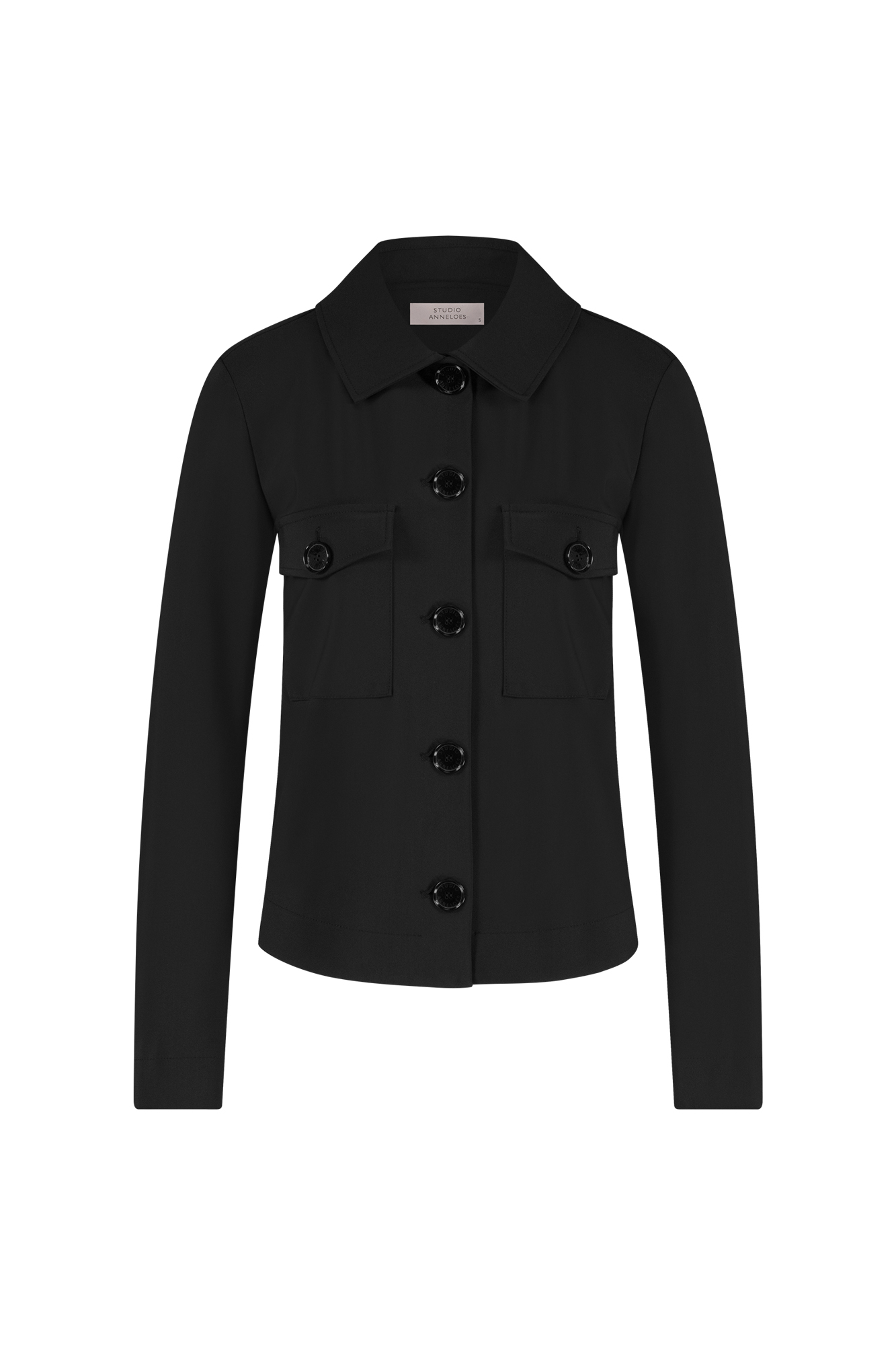 Studio Anneloes Schwarz Claire Jacke – Bonded Travel-Stoff, Pattentaschen, Essentials-Kollektion - Bild 2