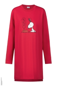 Mey x Peanuts Nachthemd langarm, absolute red