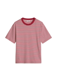T-Shirt, SSL, Crewneck, YD Stripes, Dark Red_Multi_03