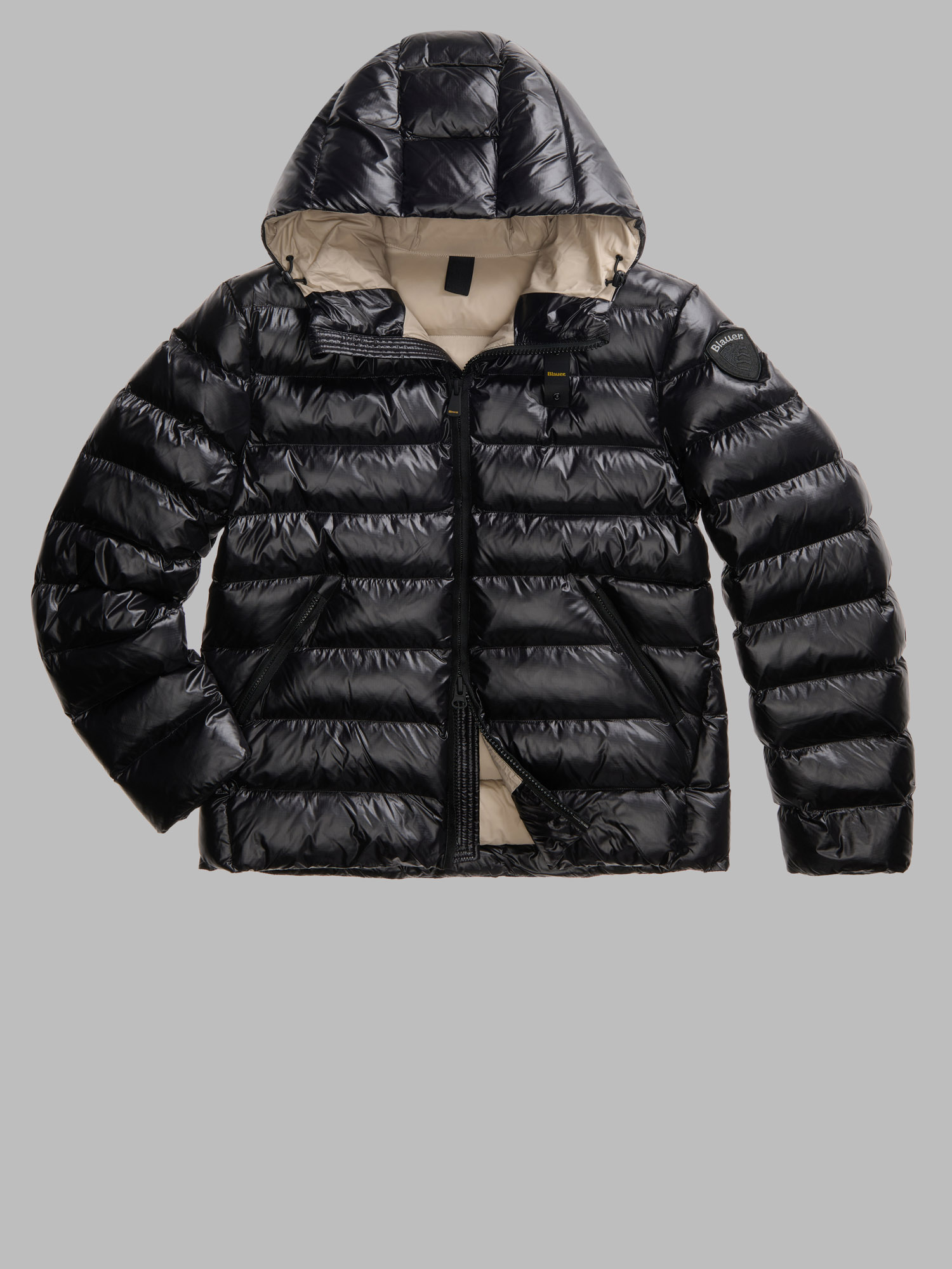 Blauer Herren Schwarz Steppjacke Adams, Gr. M - Image 7