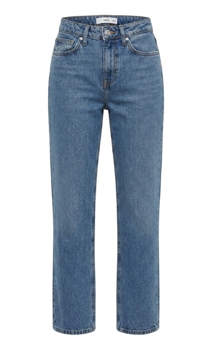 Mango Damen Blau – Matilda – Jeans In Hell Mit Geradem Bein - Bild 3