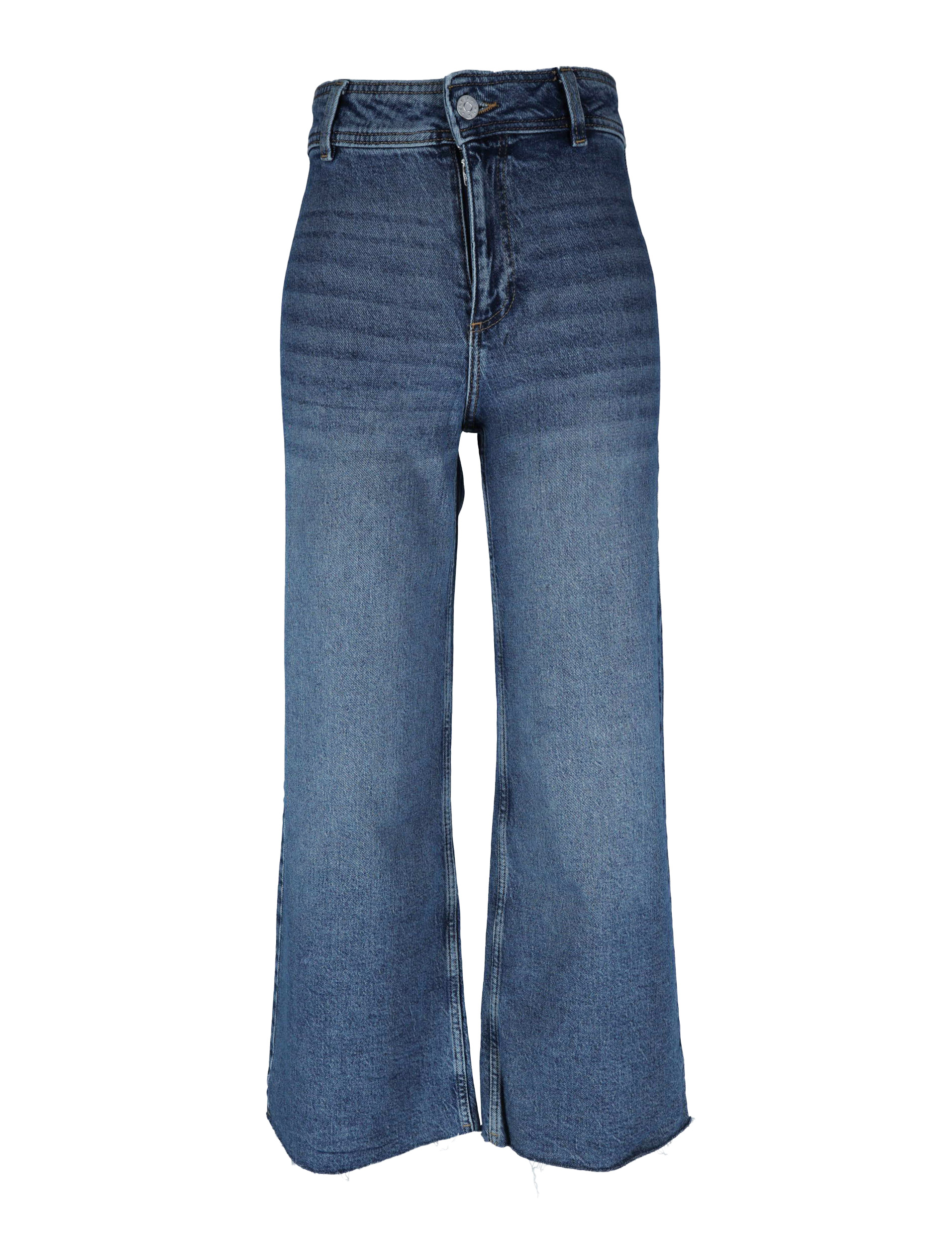 Mango Damen Blau – Mittelblaue Jeans Mit Weitem Bein - Bild 3
