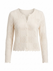 STRICKJACKE PATCHWRK, CRUDO