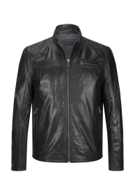 Milestone MSMarco Lederjacke, Schwarz