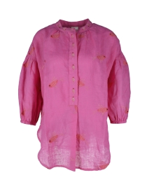 Nimo with Love Sassafras Blouse Fish on Pink
