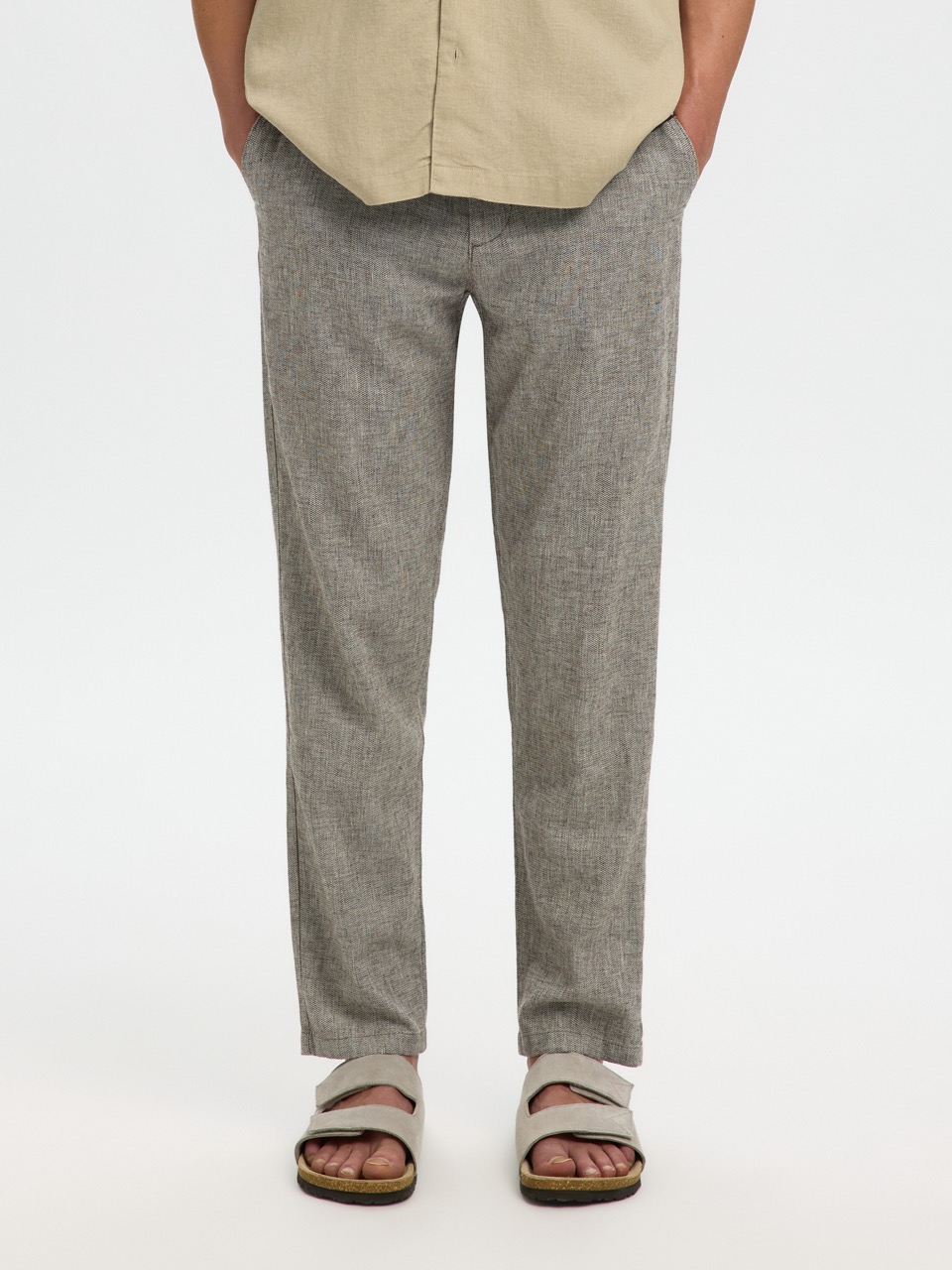 SLH172-SLIMTAPE BRODY LINEN BLD PNT, Delicioso/MIXED W. OATMEAL
