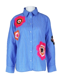 The Shirt Project Bluse bluewhite Flower