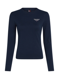 TJW SLIM ESSENTIAL LOGO 2 LS EXT, BLUE