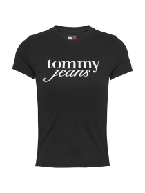 TJW SLIM ESSENTIAL LOGO TEE EXT, BLACK