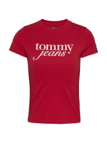TJW SLIM ESSENTIAL LOGO TEE EXT, RED