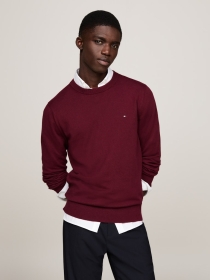 PIMA ORG CTN CASHMERE CREW NECK, PURPLE
