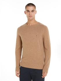 LAMBSWOOL CREW NECK, KHAKI