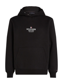RWB HILFIGER HOODIE, BLACK