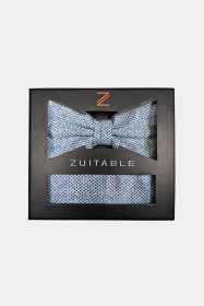 DIBOWIEBOX - BOX MIT FLIEGE UND EINSTECKTUCH 251920-610 HELLBLAU