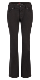 Malibu-Zip Bootcut stretch twill, black