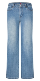 Wide Leg stretch denim, deep sea