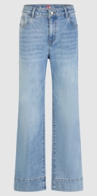 Wide Leg stretch denim, light stone