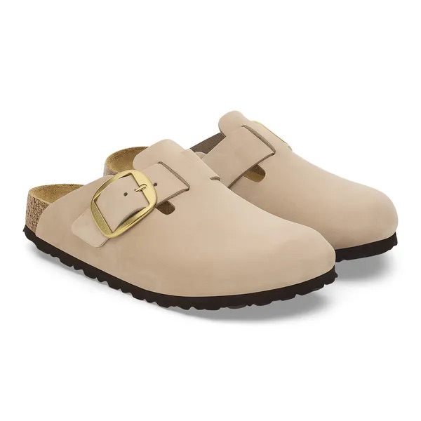 Birkenstock Boston Big Buckle Nubuk Leather