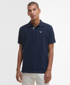 Barbour Tartan Pique Polo New Navy