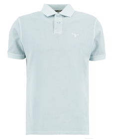 Barbour Poloshirt Washed Tartan Tailored Pique Washed Sky