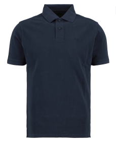 Barbour Poloshirt Washed Tartan Tailored Pique Washed Navy